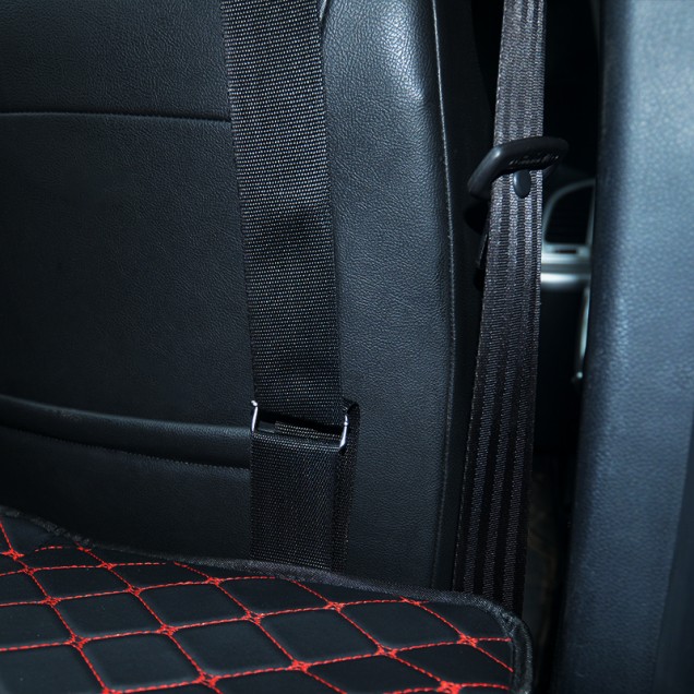 Universal Diamond Car Bed - Non-Inflatable Black and Red Stitching Luxury Leather Diamond Car Bed Mattress Universal Diamond Car Bed - Non-Inflatable Black and Red Stitching Luxury Leather Diamond Car Bed Mattress