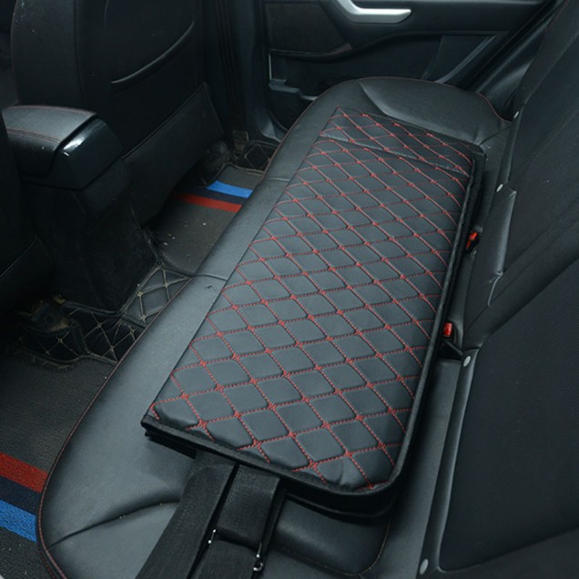 Universal Diamond Car Bed - Non-Inflatable Black and Red Stitching Luxury Leather Diamond Car Bed Mattress Universal Diamond Car Bed - Non-Inflatable Black and Red Stitching Luxury Leather Diamond Car Bed Mattress