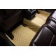 Beige Luxury Leather Diamond Car Floor Mats Beige Luxury Leather Diamond Car Floor Mats
