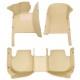 Beige Luxury Leather Diamond Car Floor Mats Beige Luxury Leather Diamond Car Floor Mats