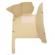 Beige Luxury Leather Diamond Car Floor Mats Beige Luxury Leather Diamond Car Floor Mats
