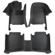 Black and Beige Stitching Luxury Leather Diamond Car Floor Mats Black and Beige Stitching Luxury Leather Diamond Car Floor Mats