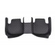 Black and Black Stitching Luxury Leather Diamond Car Floor Mats Black and Black Stitching Luxury Leather Diamond Car Floor Mats