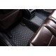 Black and Blue Stitching Luxury Leather Diamond Car Floor Mats Black and Blue Stitching Luxury Leather Diamond Car Floor Mats