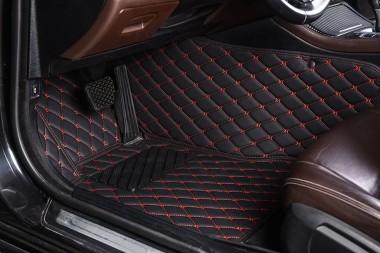 Cadillac ATS - Luxury Leather Diamond Stitching Car Floor Mats