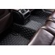Black and White Stitching Luxury Leather Diamond Car Floor Mats Black and White Stitching Luxury Leather Diamond Car Floor Mats