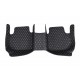 Black and White Stitching Luxury Leather Diamond Car Floor Mats Black and White Stitching Luxury Leather Diamond Car Floor Mats