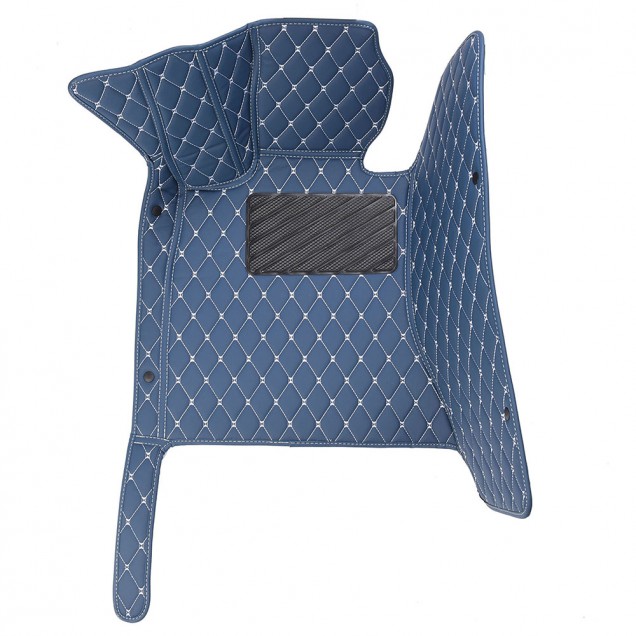 Blue Luxury Leather Diamond Car Floor Mats Blue Luxury Leather Diamond Car Floor Mats