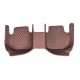 Dark Brown Luxury Leather Diamond Car Floor Mats Dark Brown Luxury Leather Diamond Car Floor Mats