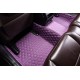 Purple Luxury Leather Diamond Car Floor Mats Purple Luxury Leather Diamond Car Floor Mats