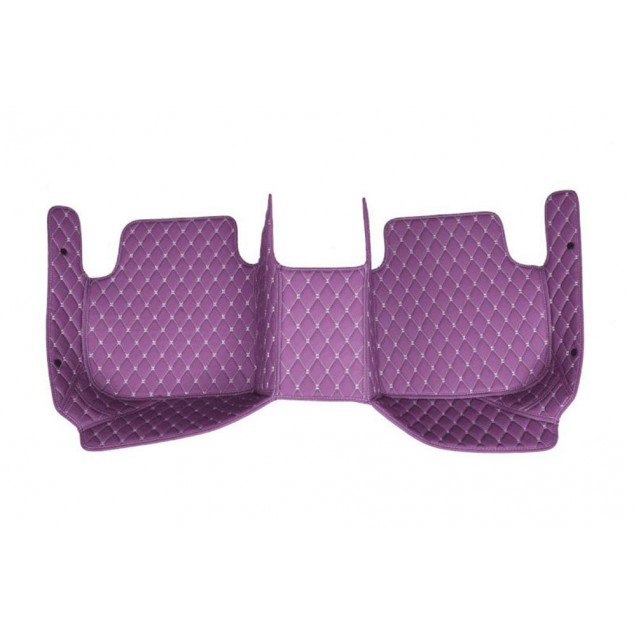 Purple Luxury Leather Diamond Car Floor Mats Purple Luxury Leather Diamond Car Floor Mats