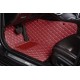 Wine Red Luxury Leather Diamond Car Floor Mats Wine Red Luxury Leather Diamond Car Floor Mats