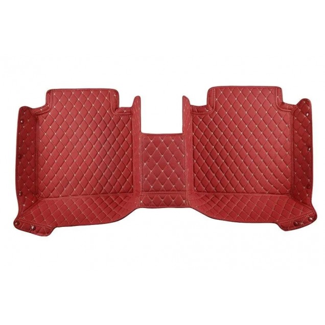 Wine Red Luxury Leather Diamond Car Floor Mats Wine Red Luxury Leather Diamond Car Floor Mats