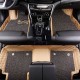 Beige and Grey Double Layer Premium Diamond Stitching Car Floor Mats Beige and Grey Double Layer Premium Diamond Stitching Car Floor Mats