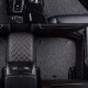 Black and Grey Double Layer Premium Diamond Stitching Car Floor Mats Black and Grey Double Layer Premium Diamond Stitching Car Floor Mats