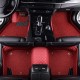 Red and Red Double Layer Premium Diamond Stitching Car Floor Mats Red and Red Double Layer Premium Diamond Stitching Car Floor Mats