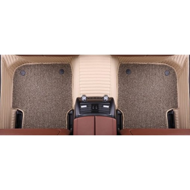 Beige and Grey Double Layer Premium Stripe Car Floor Mats Beige and Grey Double Layer Premium Stripe Car Floor Mats