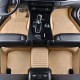 Beige Double Layer Premium Stripe Car Floor Mats