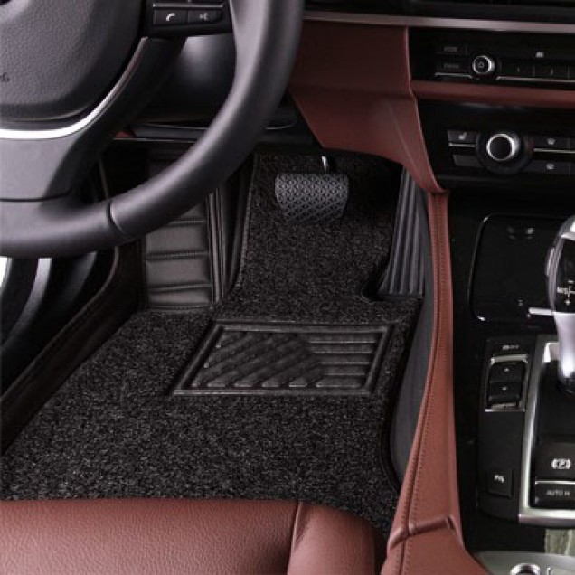 Black Double Layer Premium Stripe Car Floor Mats Black Double Layer Premium Stripe Car Floor Mats