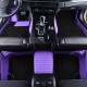 Purple and Black Double Layer Premium Stripe Car Floor Mats Purple and Black Double Layer Premium Stripe Car Floor Mats