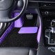 Purple and Black Double Layer Premium Stripe Car Floor Mats Purple and Black Double Layer Premium Stripe Car Floor Mats