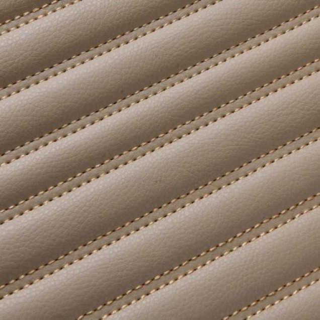 Beige Luxury Leather Stripe Car Floor Mats Beige Luxury Leather Stripe Car Floor Mats
