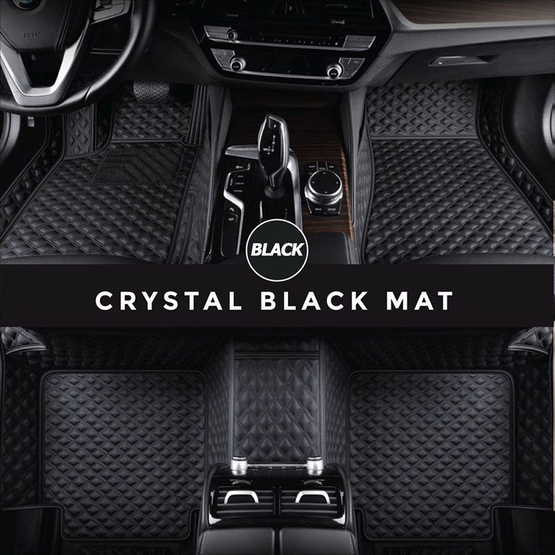 Black Crystal Elite Luxury Hybrid Car Mats