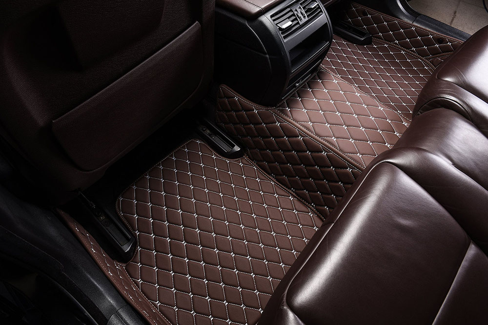 Dark Brown Custom Diamond Car Mats