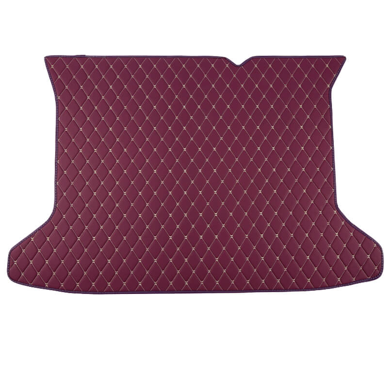 Purple Luxury Leather Diamond Trunk Base Mat