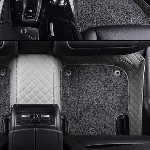 Wine Grey Custom Diamond Car Mats